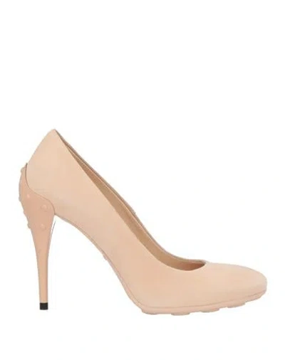 Tod's Woman Pumps Blush Size 5 Soft Leather In Pink