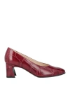 Shop Tod's Woman Pumps Garnet Size 8 Soft Leather In Red