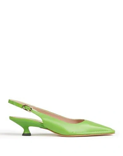 Tod's Woman Pumps Light Green Size 7.5 Soft Leather