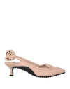 Tod's Woman Pumps Light Pink Size 4.5 Leather In Neutral