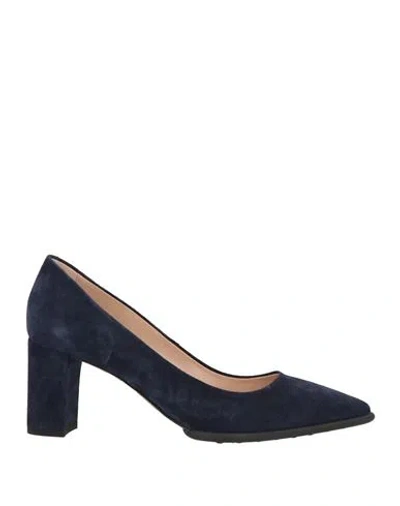 Tod's Woman Pumps Navy Size 6.5 Leather