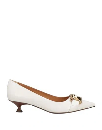 Tod's Woman Pumps White Size 8 Leather