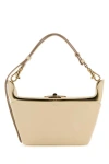 TOD'S TOD'S WOMAN SAND LEATHER SHOULDER BAG