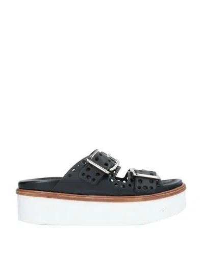 Tod's 65mm Leather Mules In Black