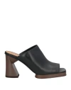 Tod's Platform 95mm Leather Mules In Black