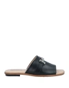Tod's Woman Sandals Black Size 6 Leather