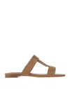 Tod's Cuoio Legg. 37b Sandalo Doppia T In Beige