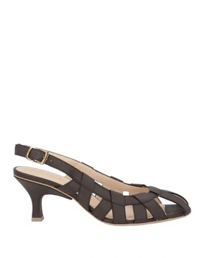Tod's Woman Sandals Chocolate Brown Size 8.5 Leather