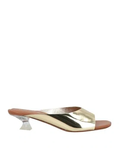 Tod's Woman Sandals Platinum Size 7.5 Leather In Grey