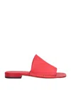 Tod's Leather Sandal In Red