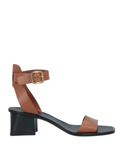 Tod's Woman Sandals Tan Size 6 Soft Leather In Brown