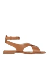 Tod's Kenia Leather Sandals In Brown