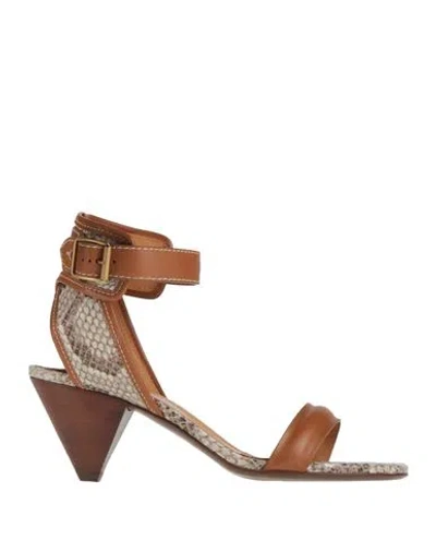 Tod's Woman Sandals Tan Size 8 Leather In Brown