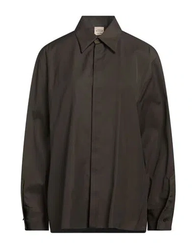 Tod's Woman Shirt Lead Size 0 Polyester, Cotton In Green