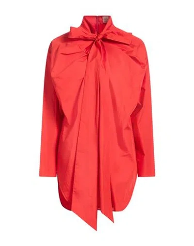 Tod's Woman Shirt Tomato Red Size 0 Cotton