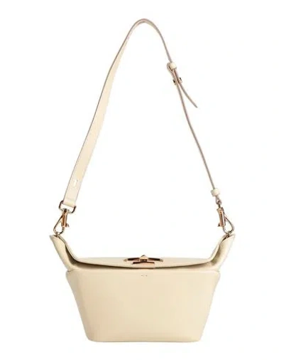 Tod's Woman Shoulder Bag Off White Size - Calfskin