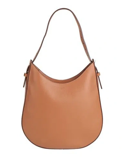 Tod's Woman Shoulder Bag Tan Size - Leather In Brown