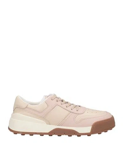 Tod's Woman Sneakers Beige Size 6.5 Soft Leather
