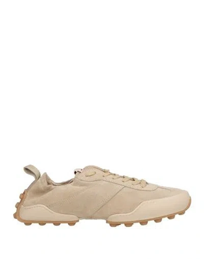 Tod's Woman Sneakers Beige Size 8 Leather