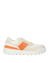 Tod's Woman Sneakers Beige Size 8 Leather In White