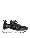 Tod's Woman Sneakers Black Size 6.5 Leather, Textile Fibers In Black