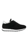 Tod's Woman Sneakers Black Size 7 Leather In Black