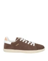 Tod's Logo Leather Sneaker In Brown