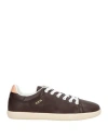 Tod's Woman Sneakers Dark Brown Size 8 Soft Leather