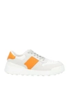 Tod's Woman Sneakers Ivory Size 9 Leather, Textile Fibers In White