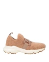 Tod's Knit Low-top Sneakers In Brown