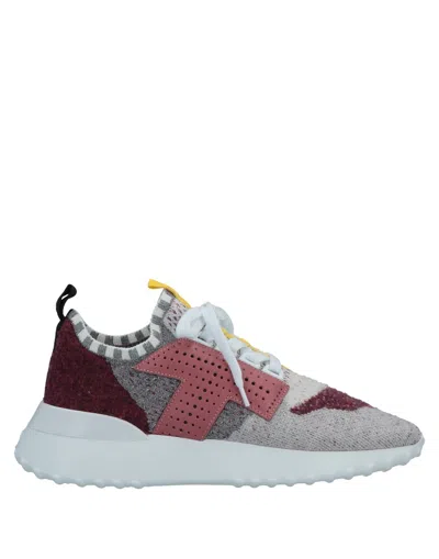 Tod's Woman Sneakers Light Grey Size 5 Leather, Textile Fibers