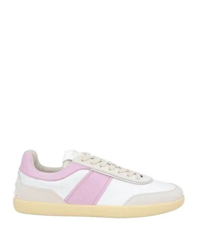 Tod's Woman Sneakers Light Grey Size 6.5 Leather