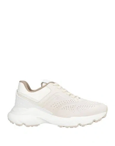 Tod's Woman Sneakers Light Grey Size 7.5 Leather, Textile Fibers In Gray