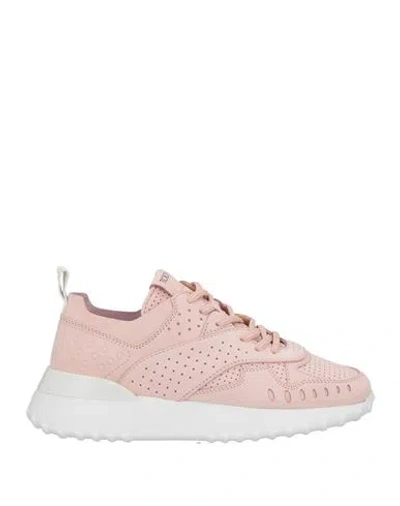 Tod's Woman Sneakers Light Pink Size 8 Leather