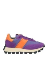 Tod's Woman Sneakers Mauve Size 5 Leather, Textile Fibers In Purple