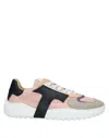 Tod's Woman Sneakers Pink Size 4 Leather, Textile Fibers In Pink