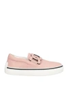Tod's Woman Sneakers Pink Size 7.5 Leather