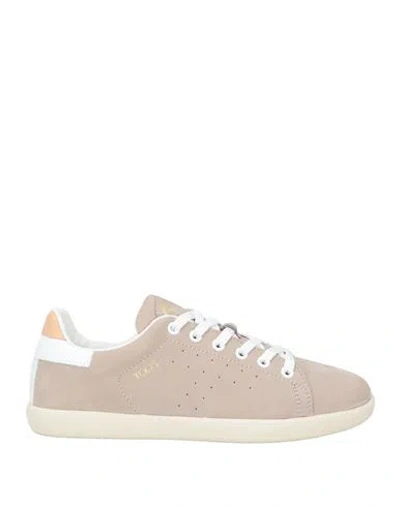 Tod's Woman Sneakers Taupe Size 8 Leather