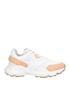 Tod's Woman Sneakers White Size 7.5 Leather, Textile Fibers