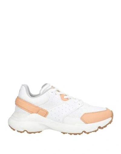 Tod's Woman Sneakers White Size 7.5 Leather, Textile Fibers