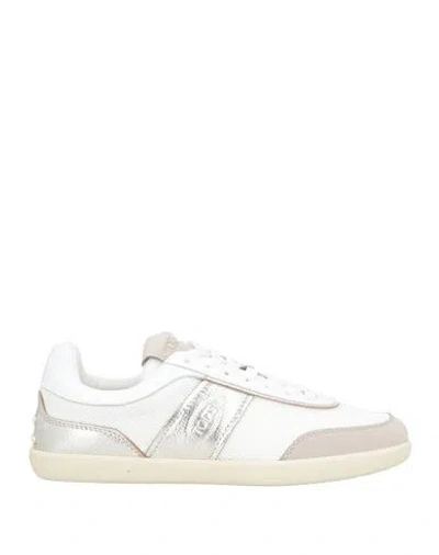 Tod's Woman Sneakers White Size 8 Leather