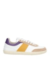 Tod's Tabs Sneakers In Smooth Leather And Suede In Multi