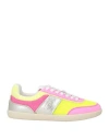 Tod's Woman Sneakers Yellow Size 8 Leather, Textile Fibers In Yellow