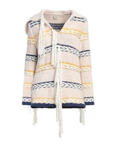 Tod's Woman Sweater Beige Size M Cotton