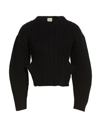 Tod's Woman Sweater Black Size L Wool, Cashmere In Multi