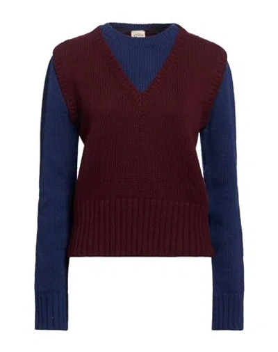 Tod's Woman Sweater Burgundy Size Xs Virgin Wool, Cashmere In Red