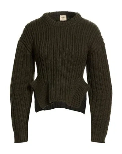 Tod's Woman Sweater Dark Green Size M Wool, Cashmere In Multi