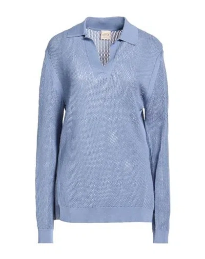 Tod's Woman Sweater Light Blue Size M Cotton