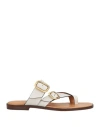 Tod's Woman Thong Sandal White Size 8 Leather