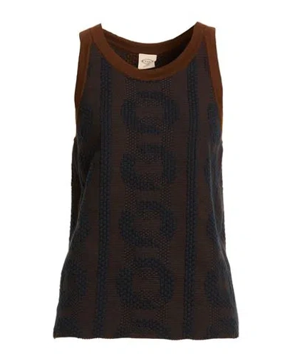 Tod's Woman Top Midnight Blue Size S Cotton, Polyamide